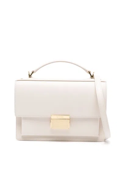 Golden Goose Venezia White Cow Leather Handbag In Neutral
