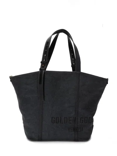 Golden Goose Versatile Canvas Shopper Bag In Grey