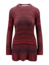 Golden Goose Deluxe Brand Women Knitted Multicolor Mini Dress With Stars Detail In Multicolor
