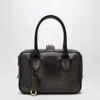 Golden Goose Structured Shoulder Bag With Detachable Strap And Top Handles In Black