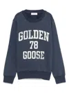 Golden Goose Sweatshirt Mit Vintage-print In Blau