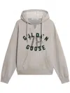 Golden Goose Vintage-inspired Unisex Hoodie With Ribbed Sides In Gray