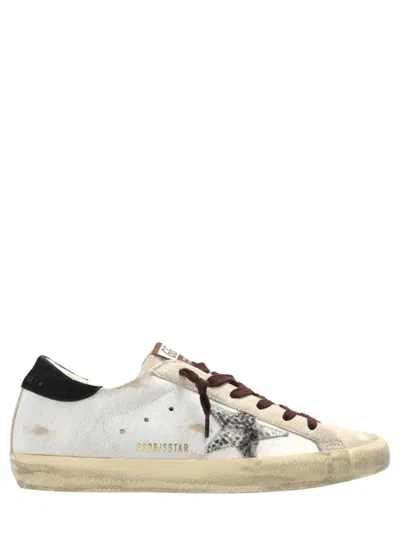 Golden Goose Vintage Leather Superstar Sneakers In White