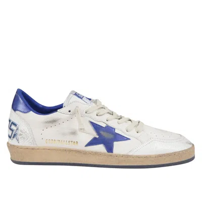 Golden Goose Vintage Low-top Sneakers With Laminated Leather Details In White