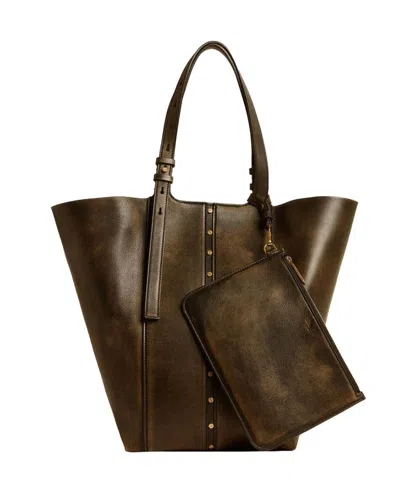 Golden Goose Vintage Shopping Bag In Brown