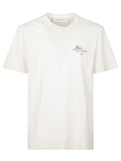 Golden Goose Vintage Travel T-shirt In White