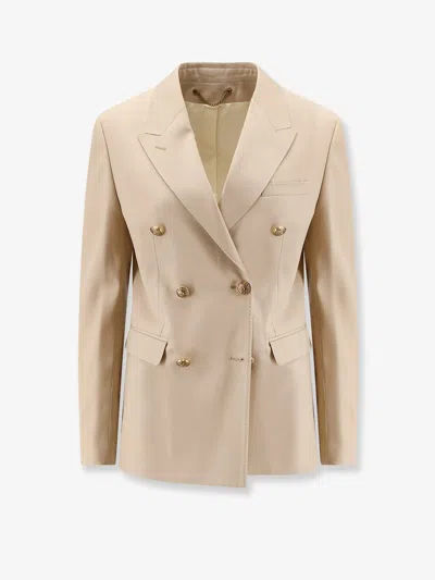 Golden Goose Virgin Wool Blazer In Sand