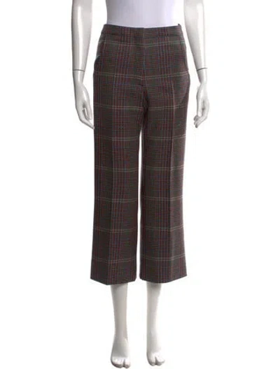 Pre-owned Golden Goose Virgin Wool Flared Pants In Red