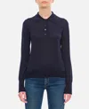 GOLDEN GOOSE VIRGIN WOOL KNITTED POLO SHIRT