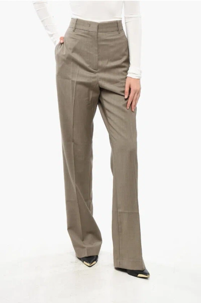 Golden Goose Virgin Wool Relaxed Fit Pants Grösse 42 In Brown