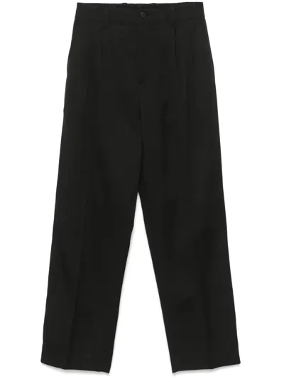 Golden Goose Virgin Wool Trousers In Black