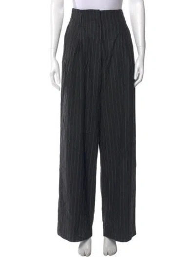 Pre-owned Golden Goose Virgin Wool Wide Leg Pants In Gray