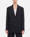 Golden Goose Golden Wool Blend Blazer In Blue