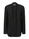 Golden Goose Journey Ws Tie-detailed Blouse Viscose Fabric In Black