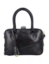 Golden Goose Women's Vintage Effect Leather Life Bag In Black