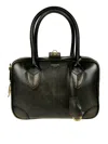 Golden Goose Structured Shoulder Bag With Detachable Strap And Top Handles In Black