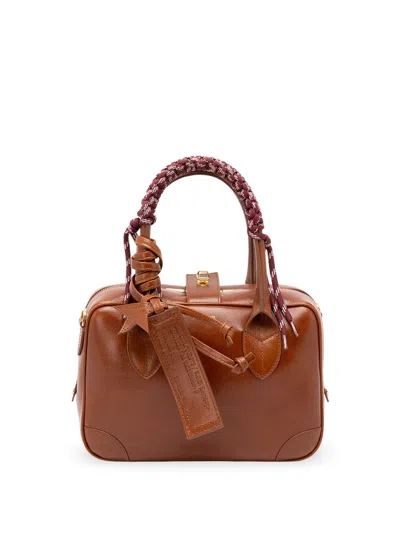 Golden Goose Star-tag Leather Tote Bag In Brown
