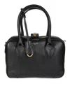 Golden Goose Minimalist Beige Handbag With Structured Design In Black