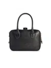 Golden Goose Life Black Sheepskin Bag And Gold Details In Black