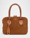 Golden Goose Women Vita Bag Furry And Leather Body Gold Metal Details In Brown