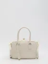 Golden Goose Vita Zip Goat Leather Top-handle Bag In Beige