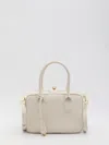 Golden Goose Vita Zip Goat Leather Top-handle Bag In Beige