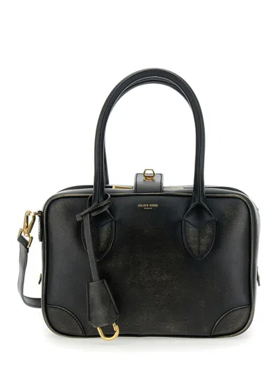 Golden Goose Vita Leather Handbag In Black