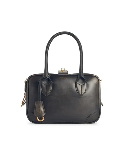 Golden Goose Vita Leather Handbag In Black