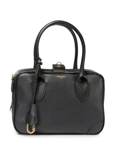 Golden Goose Vita Leather Tote Bag In Black