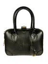 Golden Goose Structured Shoulder Bag With Detachable Strap And Top Handles In Black