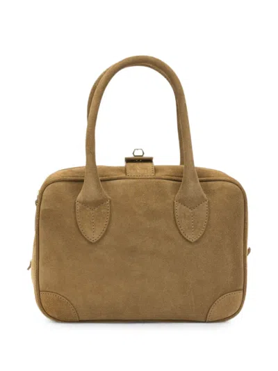 Golden Goose Vita Suede Tote Bag In Brown