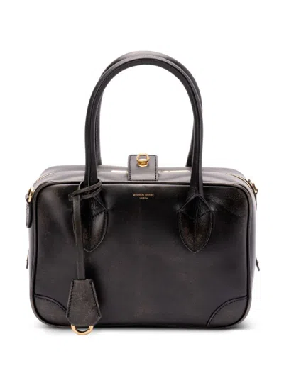 GOLDEN GOOSE 'VITA' TOTE BAG IN BLACK LEATHER