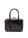 Golden Goose Vita Tote Bag In Black Leather In Black