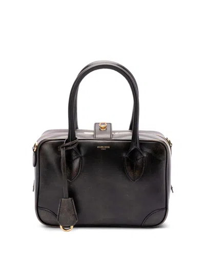 Golden Goose Vita Tote Bag In Black Leather