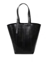 Golden Goose Vita Tote Bag In Black Leather In Black