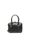 Golden Goose Structured Shoulder Bag With Detachable Strap And Top Handles In Brown