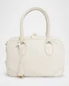 Golden Goose Vita Zip Goat Leather Top-handle Bag In Butter
