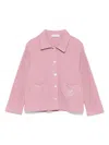 Golden Goose Waffle-knit Cardigan In Pink