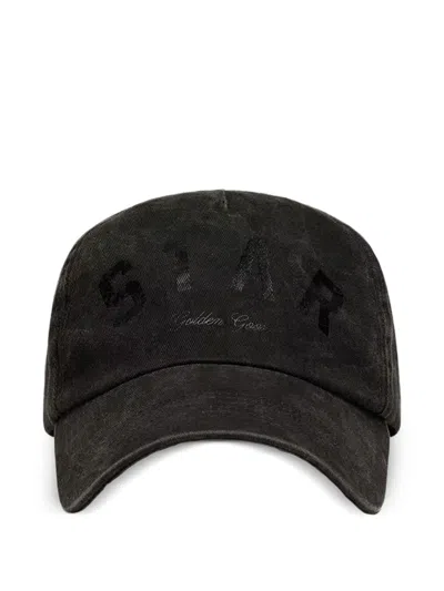 Golden Goose Deluxe Brand Star Baseball Cap In Black