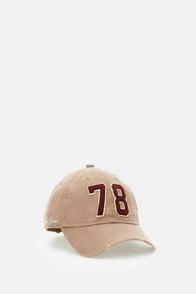 Golden Goose Washed Canvas 78 Patch Baseball Cap In Neutral