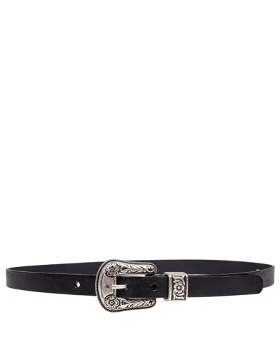 GOLDEN GOOSE GOLDEN GOOSE WASHED LEATHER BELT