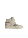 Golden Goose Sky Star White Leather Sneakers In Neutral
