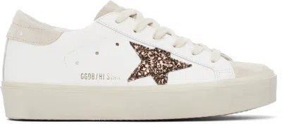 Golden Goose White & Beige Hi Star Sneakers In 10318 White/beige