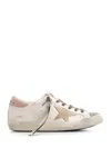 Golden Goose White And Beige Super Star Sneakers In Bianco
