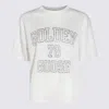 Golden Goose White And Black Linen T-shirt