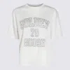 Golden Goose White And Black Linen T-shirt
