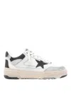 Golden Goose Forty 2 Sneakers In White Leather And Fabric In White