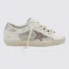 Golden Goose Super-star Low Top Sneaker In White/light Brown/platinum