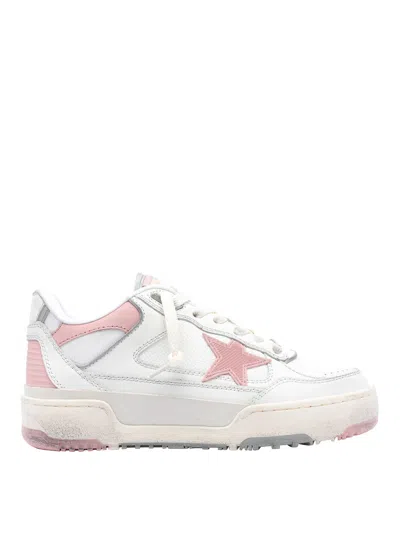 Golden Goose White And Pink Forty2 Sneakers