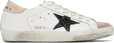 Golden Goose White & Pink Super-star Sneakers In 12170 Milk/pink/blue